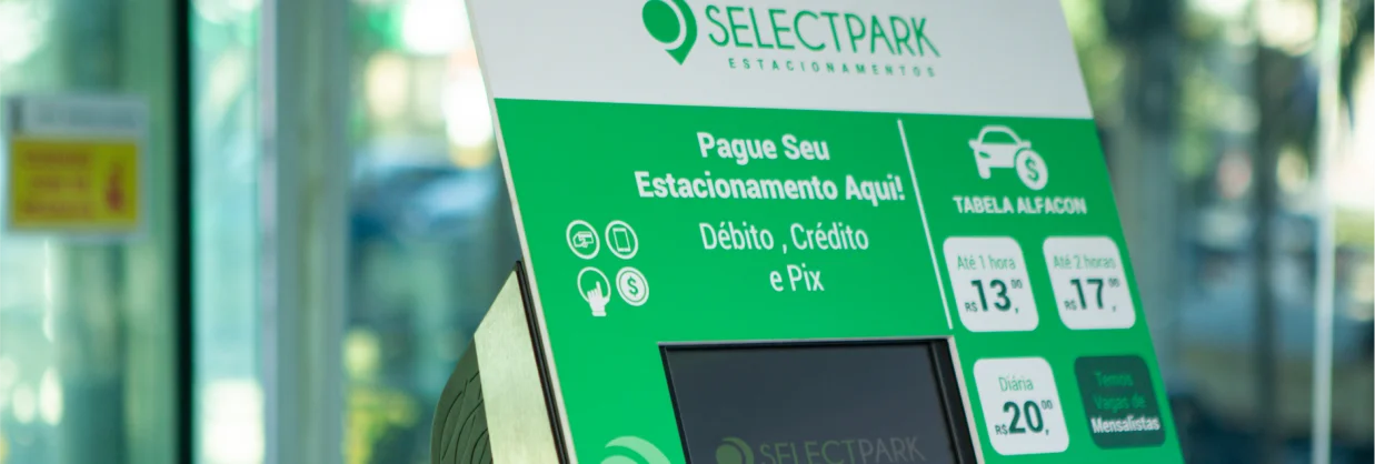 Terminal de pagamento automatizado da SelectPark